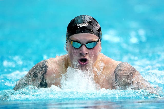 Adam Peaty retained his British title in the 100m breaststroke (Zac Goodwin/PA)
