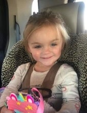 Investigators say Clesslynn Crawford, 2, died after being struck by a police bullet during a violent standoff with her father