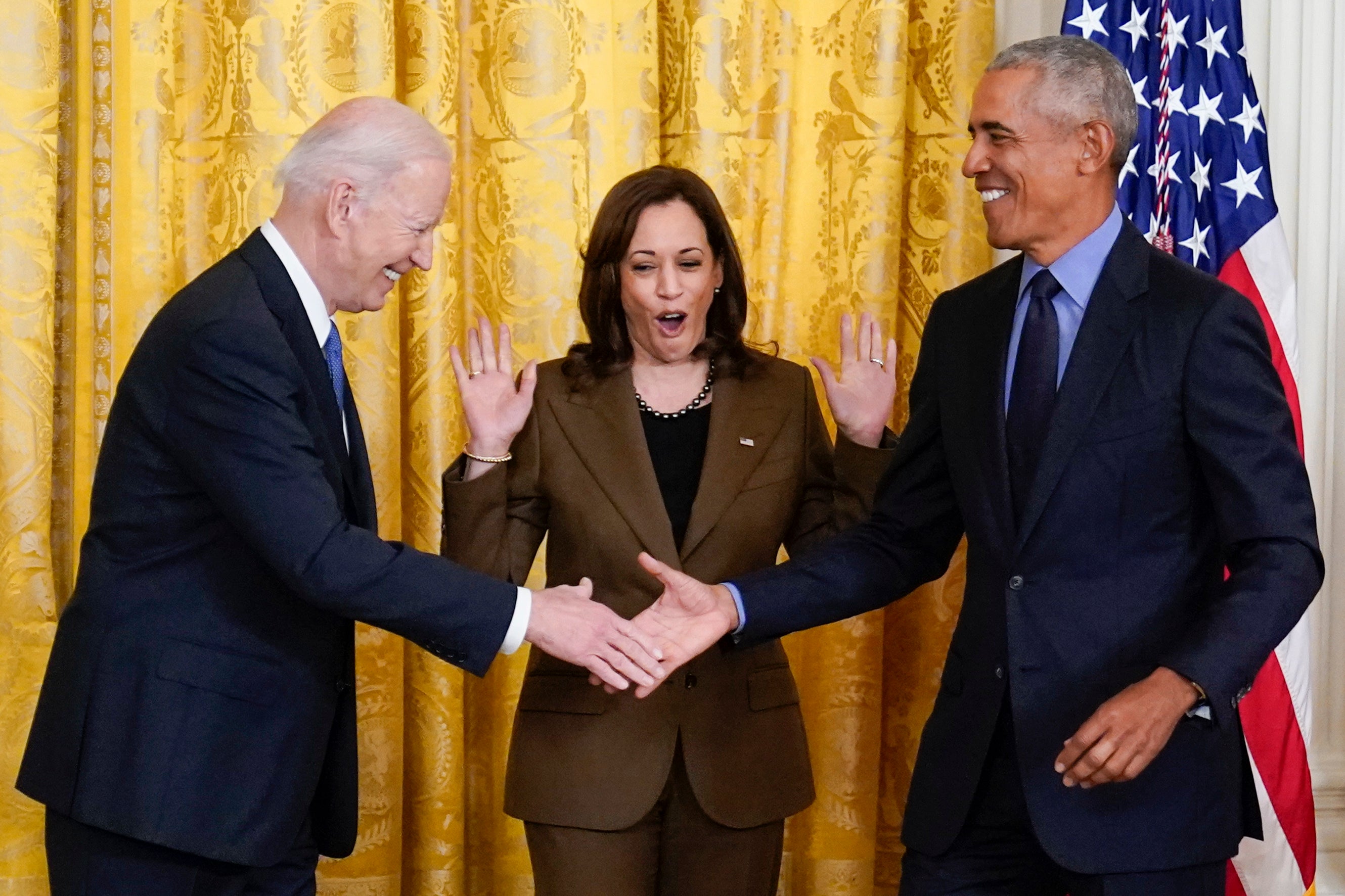 Former president Barack Obama was notably absent from the list of high-profile Democrats offering their endorsement of Kamala Harris, though he praised the career of Joe Biden in a lengthy message posted online on Sunday