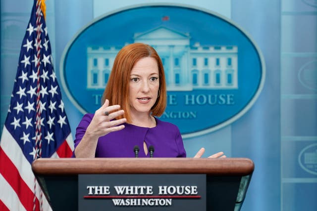 <p>White House press secretary Jen Psaki </p>