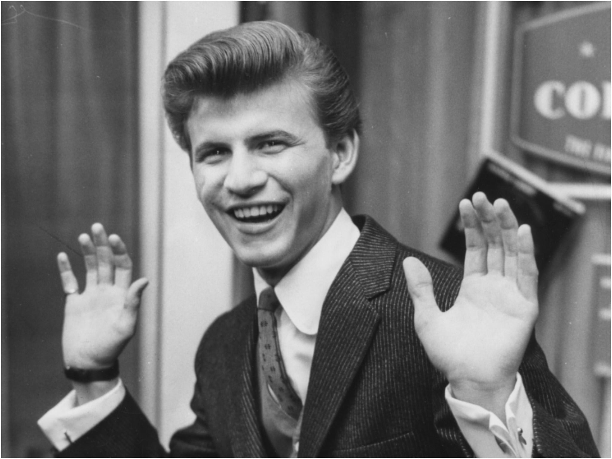 File photo: Bobby Rydell at a press reception in London on 17 February 1961