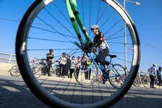 Afghan women cyclists gear up for new life in Italy after fleeing Taliban