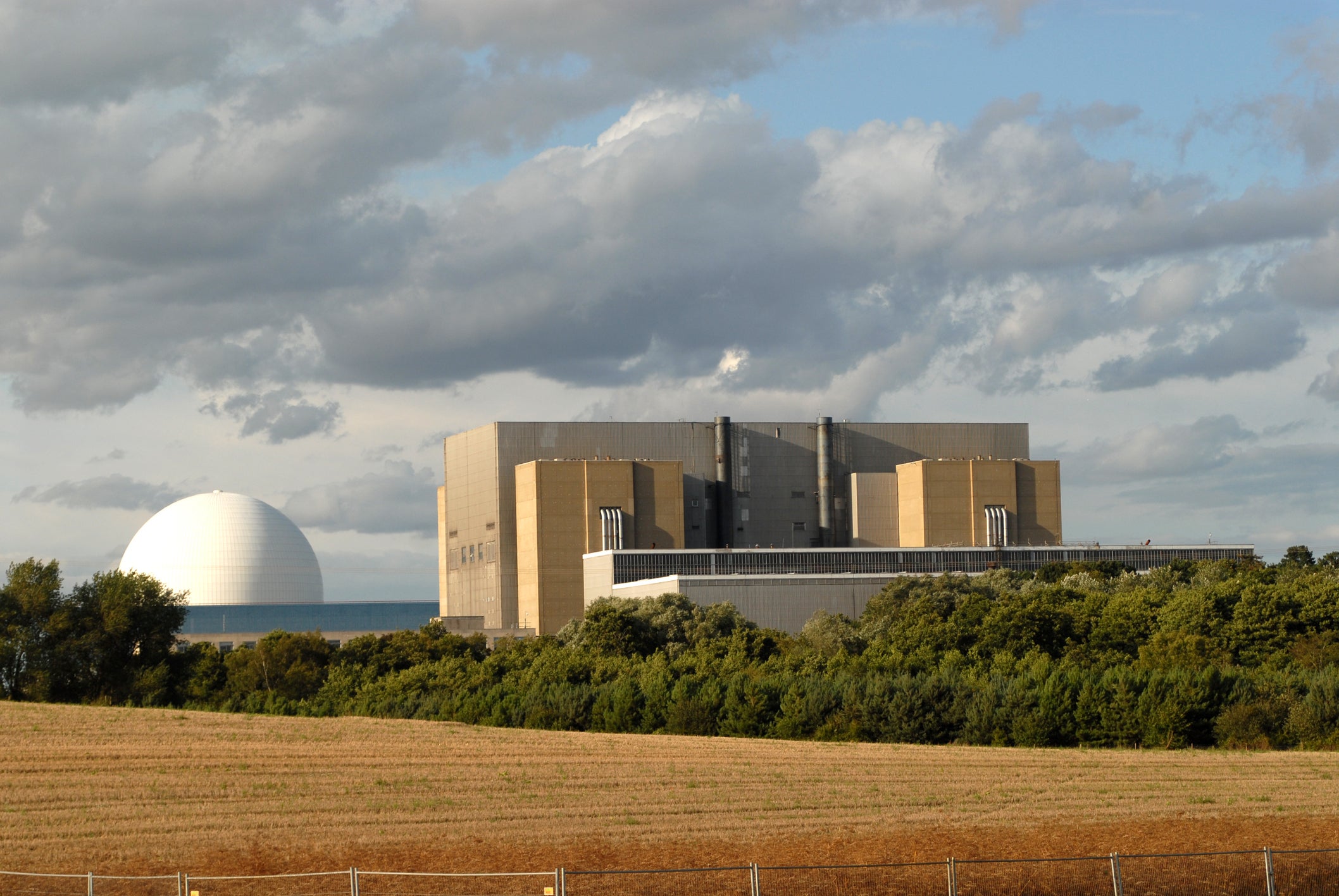 Sizewell nuclear power station in Suffolk, England