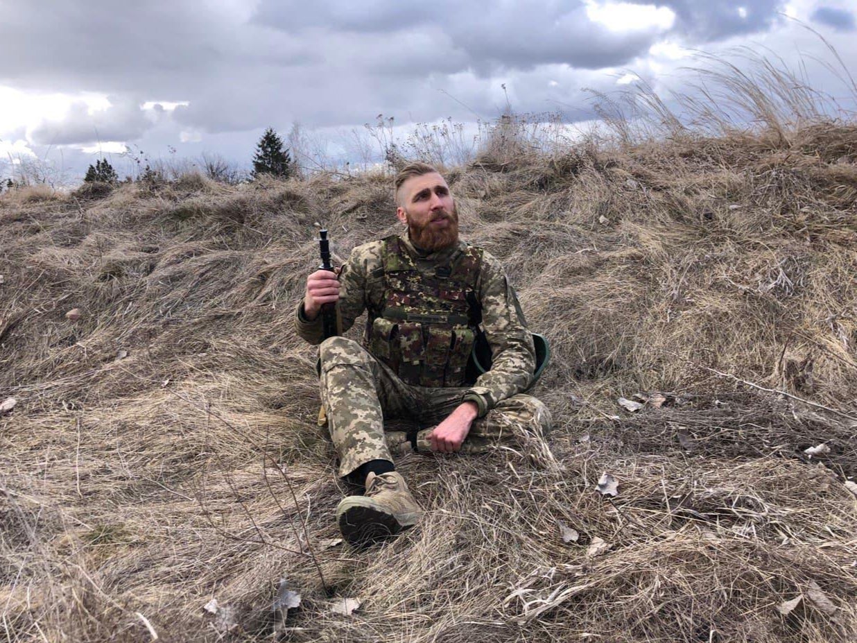 Pavlo Vyshebaba, an eco and animal rights activist, joined the Ukrainian army during the war