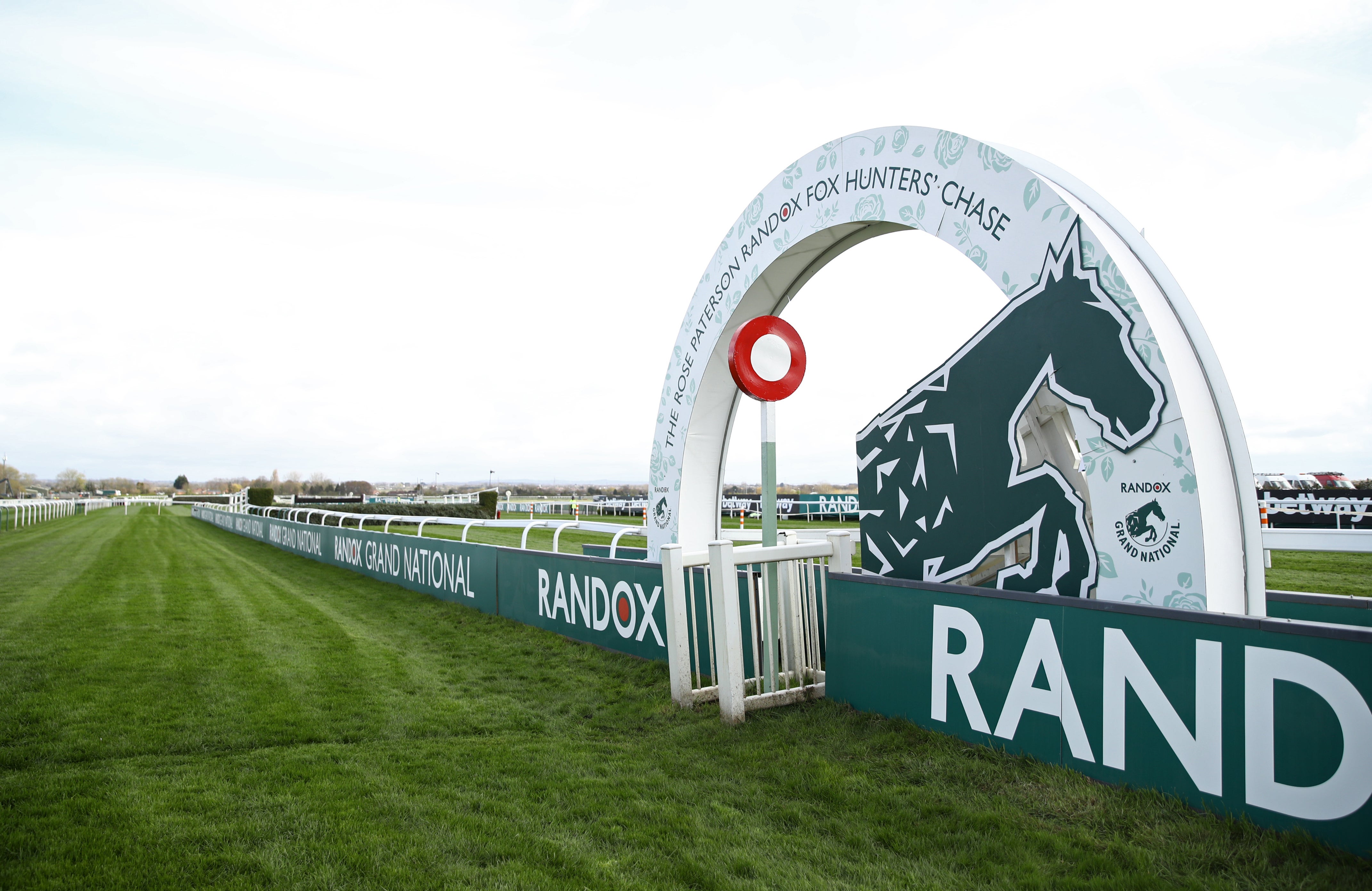 A general view of the finishing post at Aintree Racecourse, Liverpool (Tim Goode/PA)