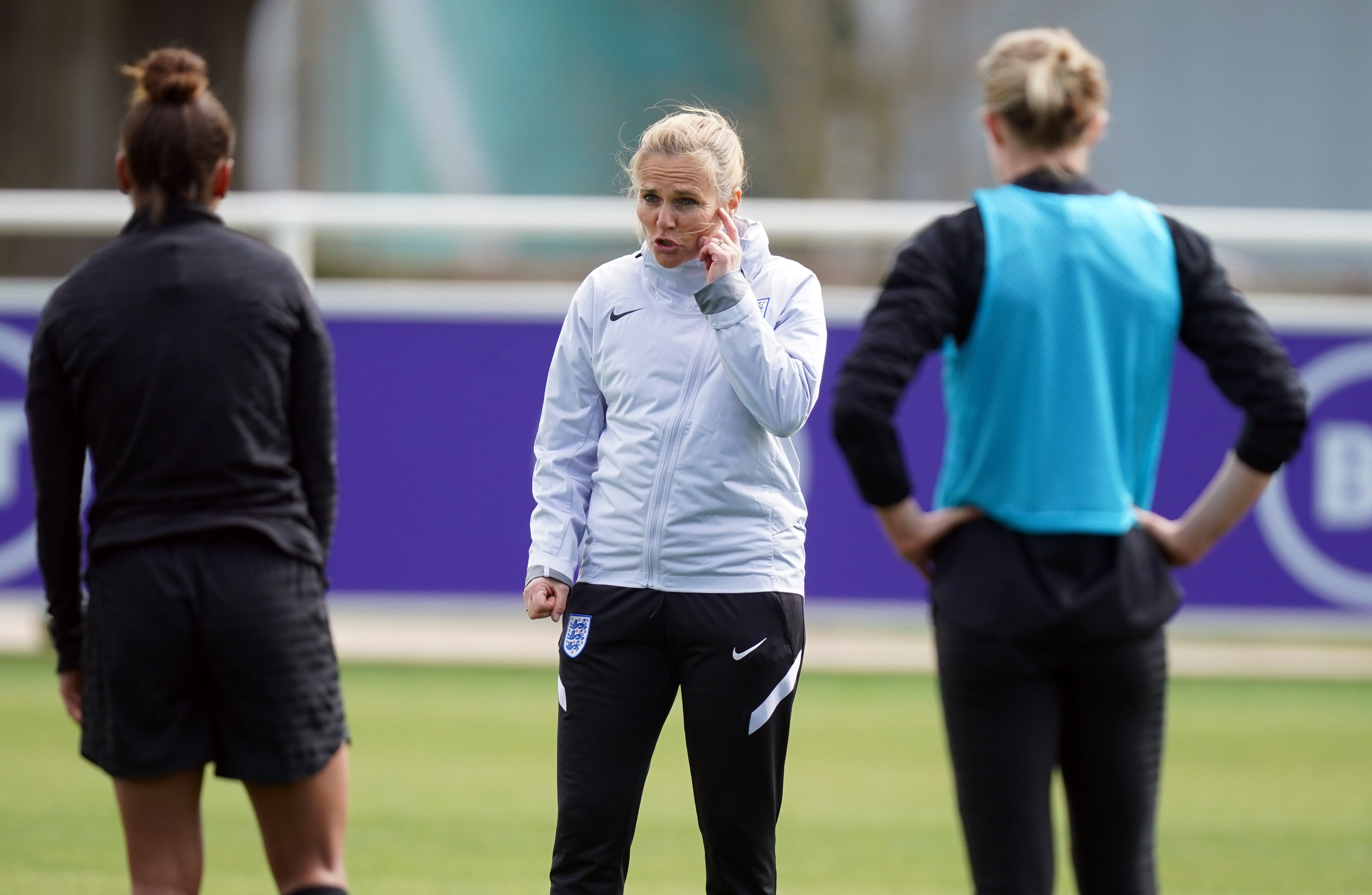 Sarina Wiegman’s Lionesses play North Macedonia on Friday and then Northern Ireland four days later (Mike Egerton/PA).