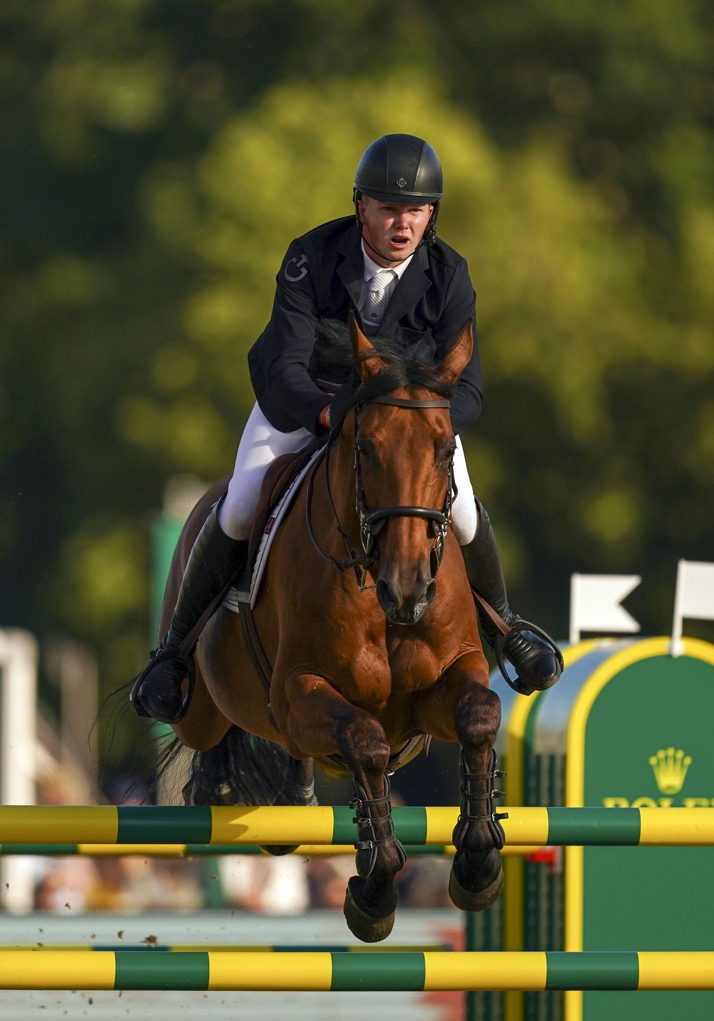 Harry Charles competes at the Royal Windsor Horse Show (Steve Parsons/PA)