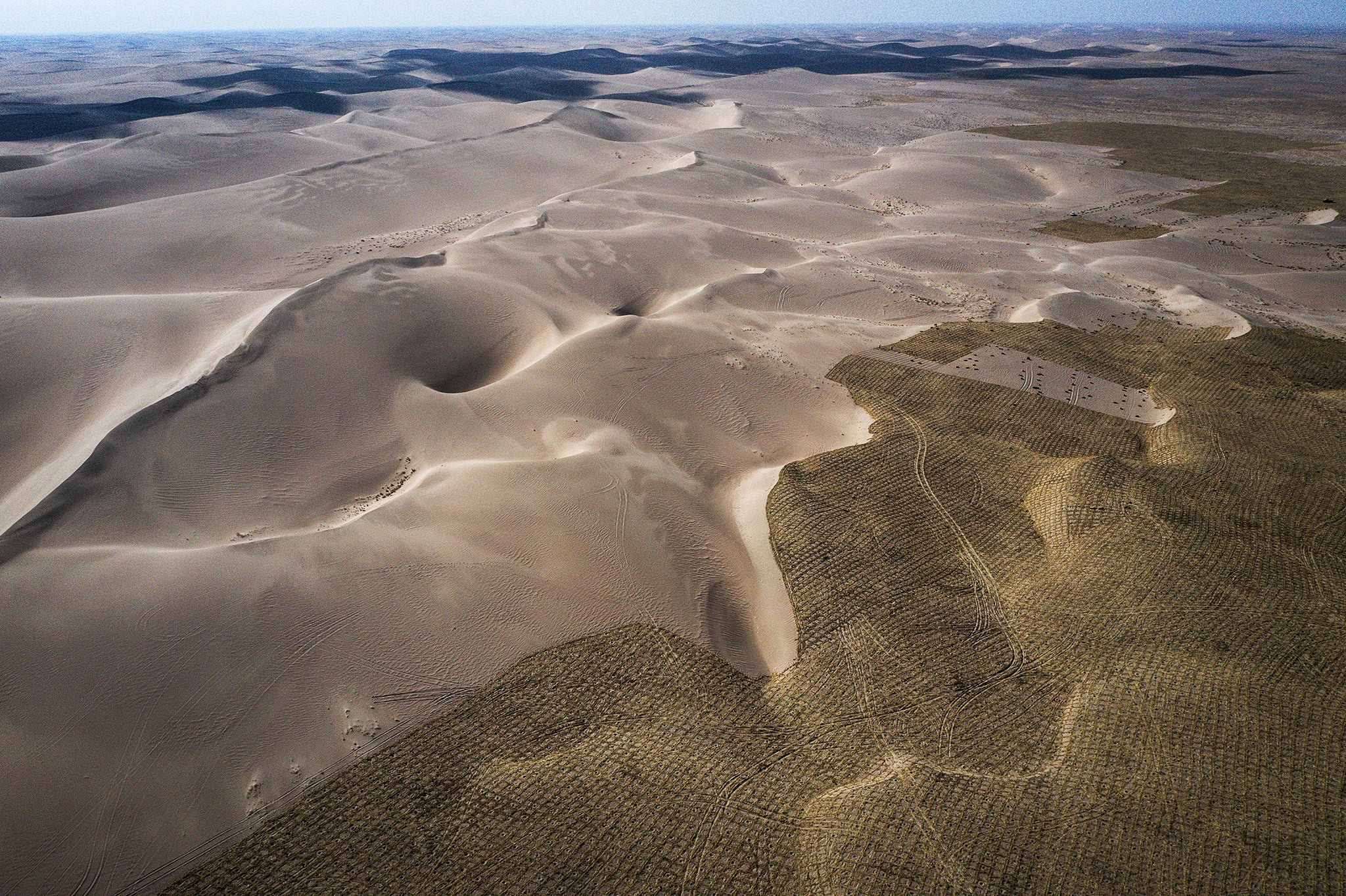 China planted a ‘Great Green Wall’, 2,800 miles long to hold back the Gobi Desert