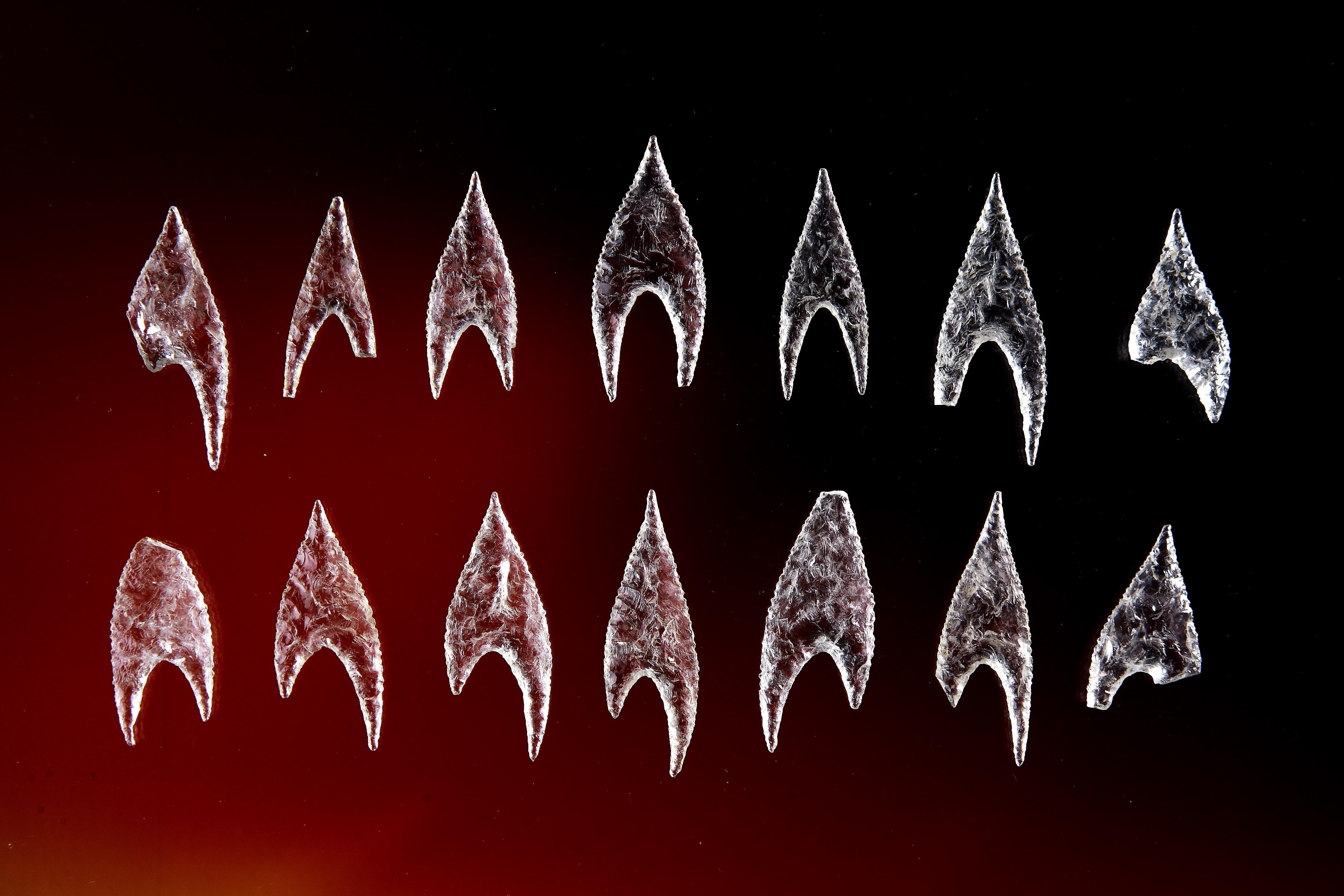 Ontiveros Rock Crystal Arrow heads