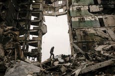 Russian troops accused of blocking rescue of Ukrainian civilians trapped beneath rubble in Borodyanka