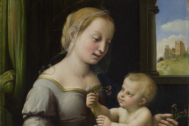 <p>Raphael’s ‘The Madonna of the Pinks'</p>