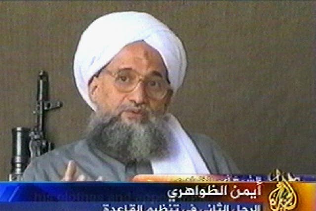 <p>File photo:  A video grab taken 06 July 2006 from al-Jazeera shows al-Qaeda’s then second-in-command Ayman al-Zawahiri</p>