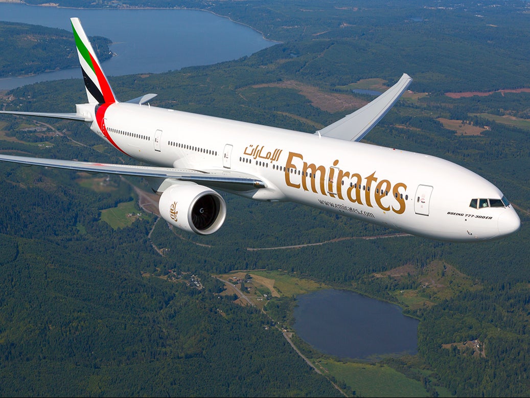 Essex bound: Emirates Boeing 777