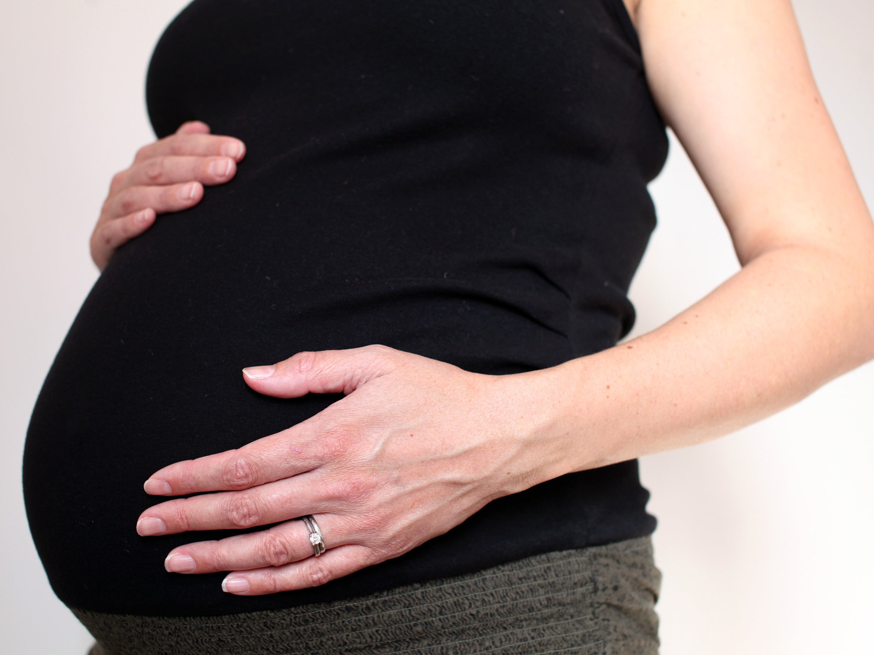 Researchers examined records of nearly 39 million births in the United States from 2010 to 2020 (pictured: stock image of pregnant person)