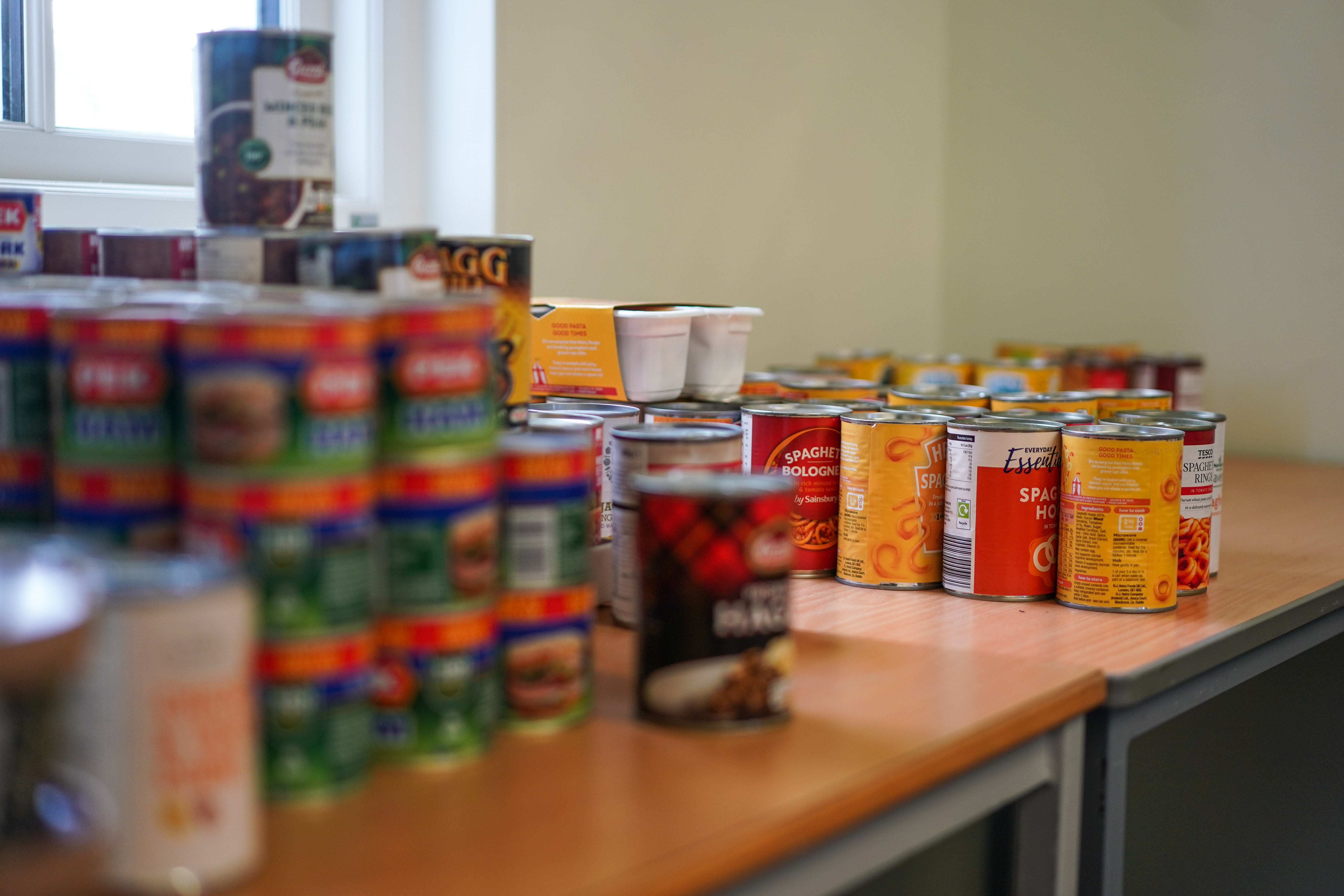 Families are increasingly having to rely on food banks