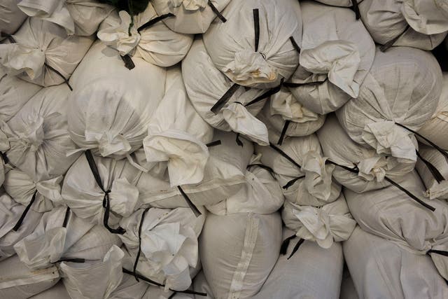 Sandbags, donated by Falkirk Council, are on their way to protect monuments in Kyiv (Ben Birchall/PA)