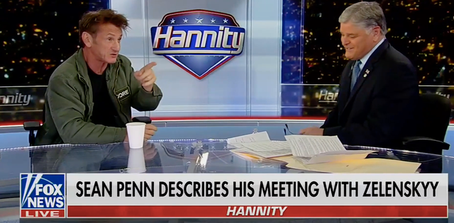 <p>Sean Penn is interviewed by Sean Hannity on Fox News, where the host confronted the actor about his previous statements saying he doesn’t trust the network</p>