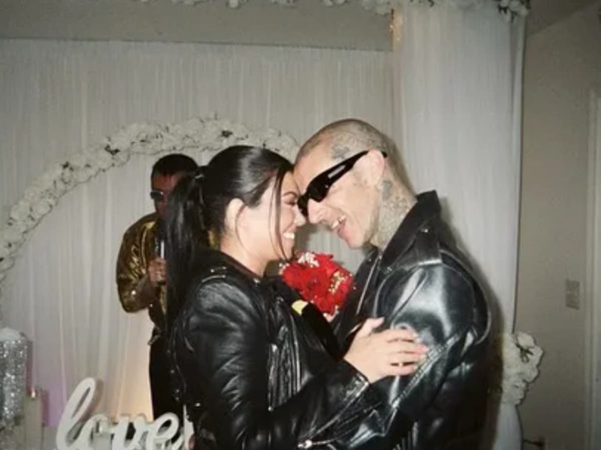 Kourtney Kardashian shares photos from Vegas wedding: &lsquo;Practice makes perfect&rsquo;