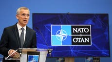 Watch live as Stoltenberg and Blinken discuss Ukraine at NATO meeting