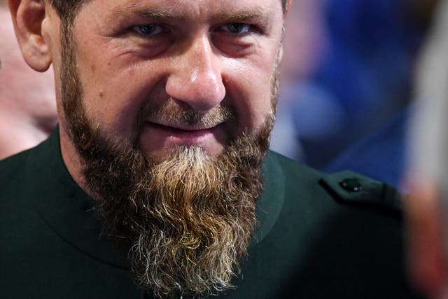 <p>Kadyrov se encuentra en el frente de batalla en Ucrania </p>