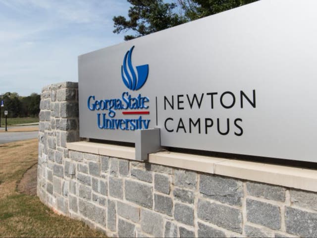 <p>The entrance to the Newton campus of GSU</p>