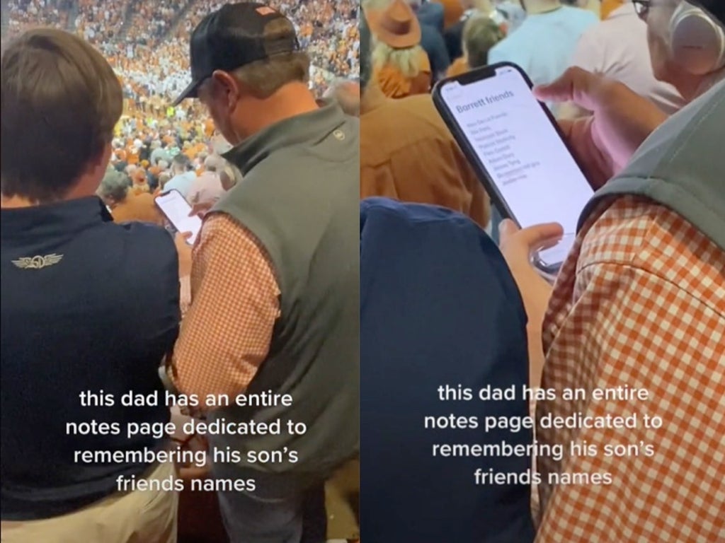 Father praised as ‘amazing dad’ for keeping list of son’s friends on Notes app: ‘Precious’