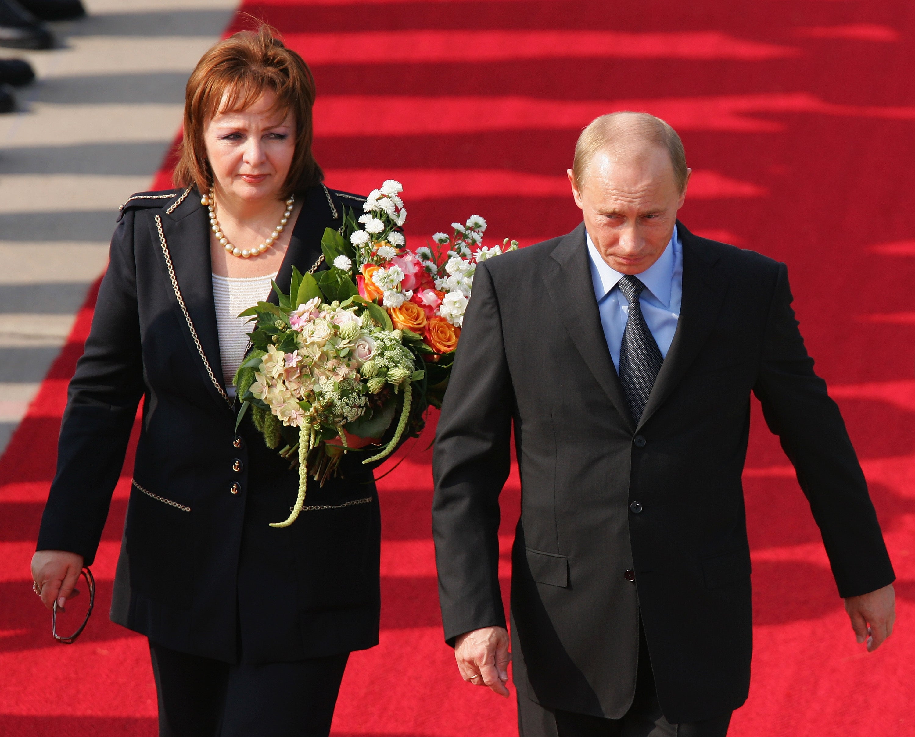 Russian President Vladimir Putin and his former wife Lyudmila