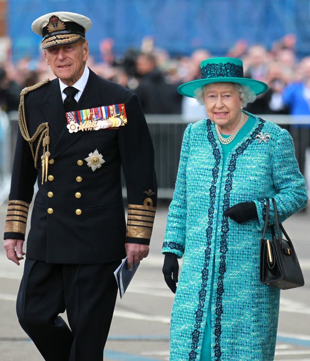 A naval uniform worn by the Duke of Edinburgh and his admiral’s cap are to go on display for the first time on the first anniversary of his death (Andrew/Milligan/PA)