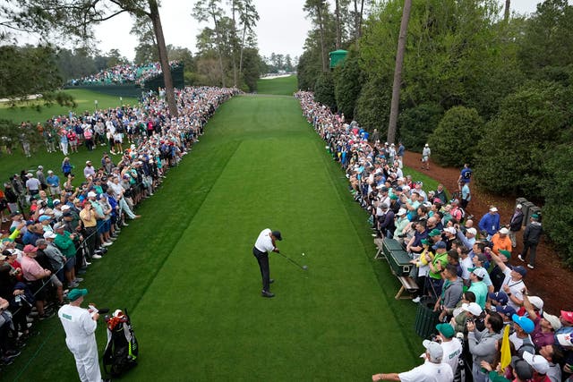 Tiger Woods is the centre of attention at Augusta (AP Photo/David J. Phillip)