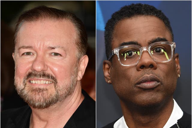<p>Ricky Gervais has defended Chris Rock for ‘joking about disability’ </p>