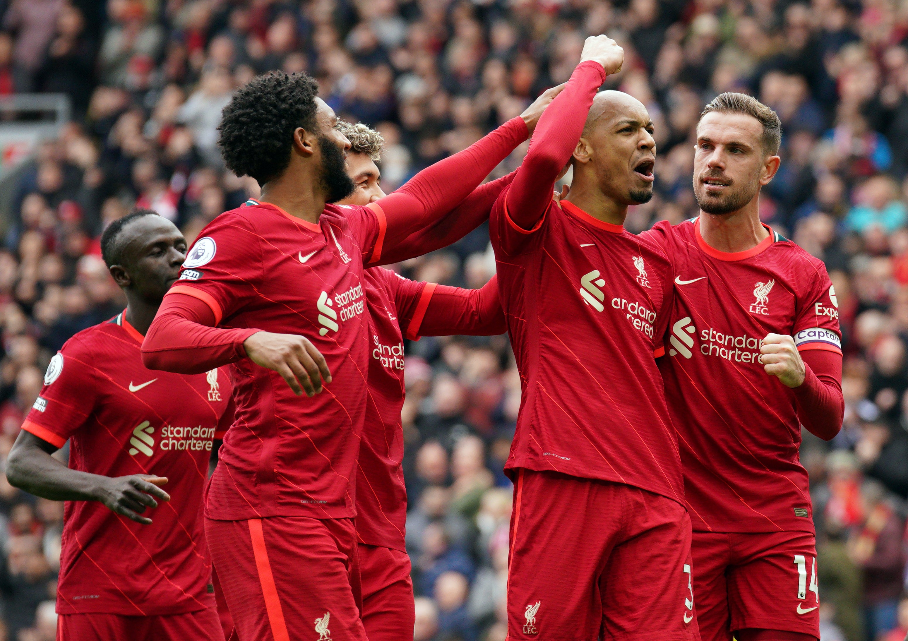 Liverpool are chasing a quadruple (Peter Byrne/PA)