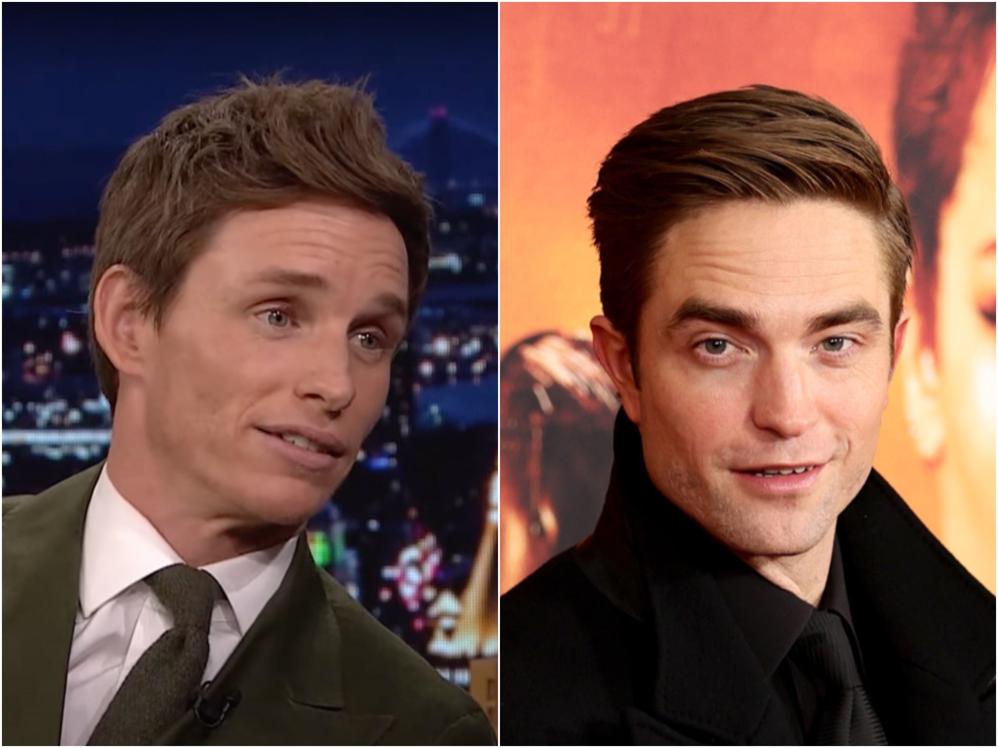 <p>Eddie Redmayne and Robert Pattinson</p>