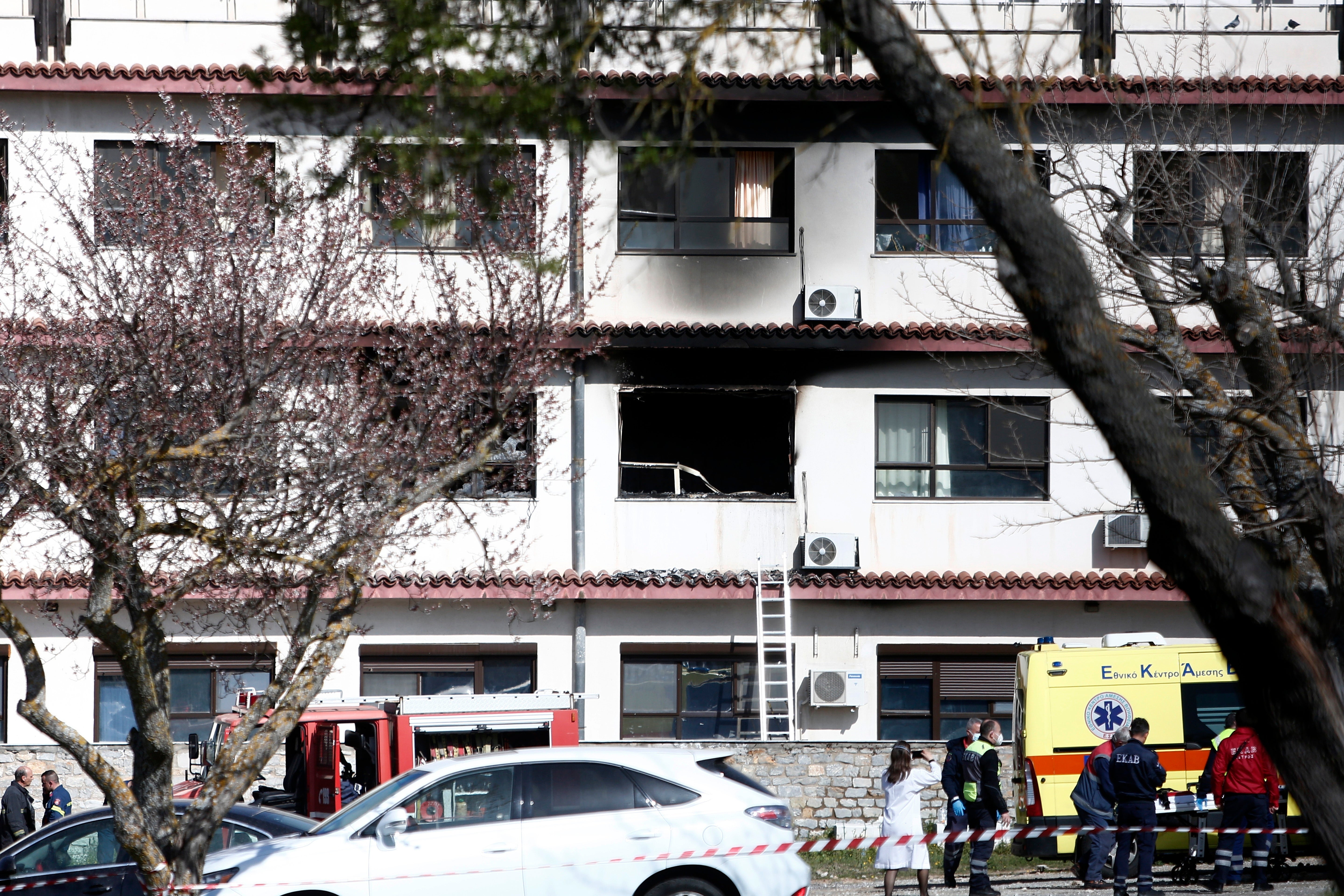 Greece Hospital Fire