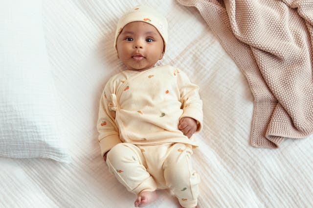 <p>H&M’s compostable baby clothing range</p>