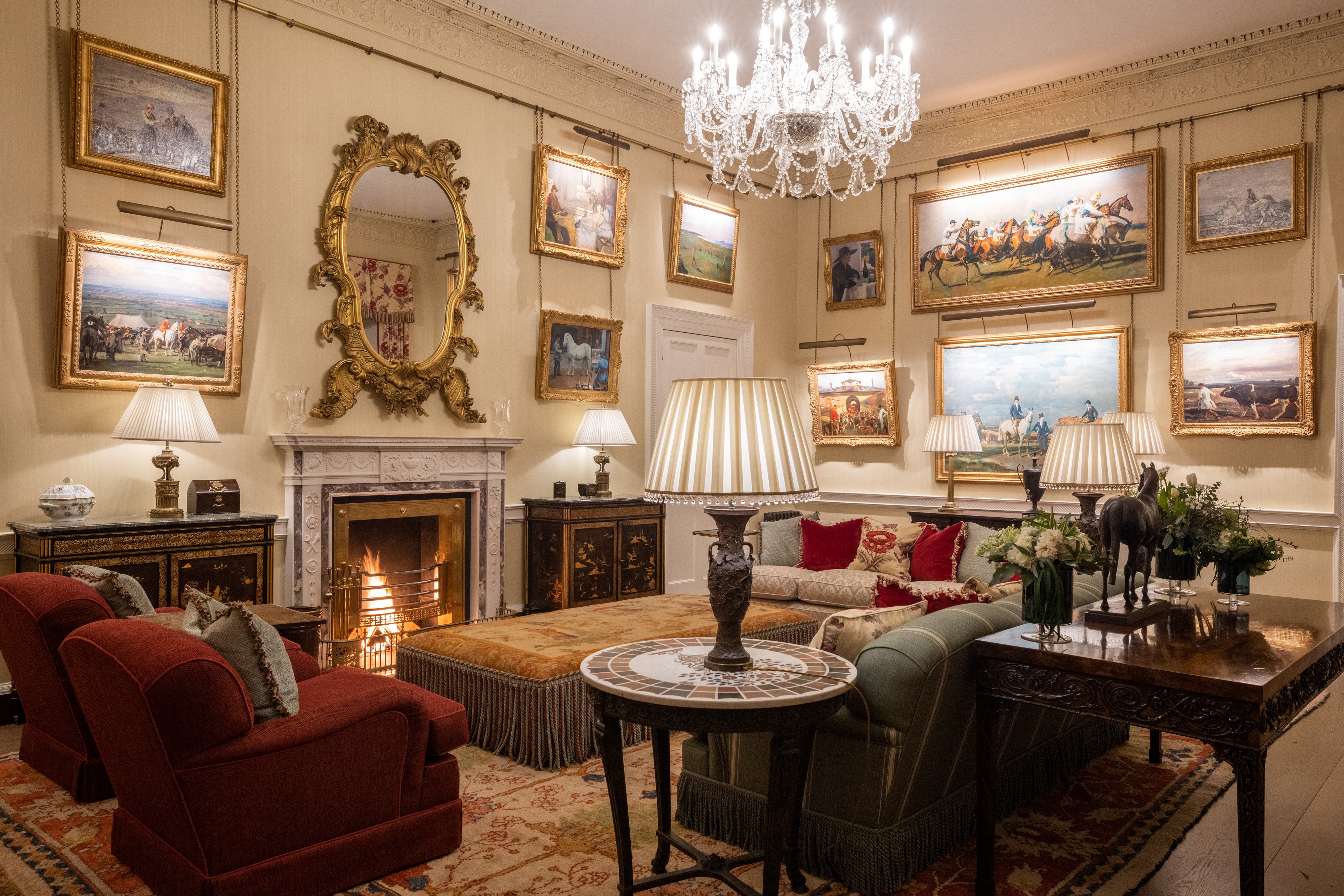 The elegant glamour of the drawing room at Cashel Palace