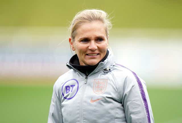 <p>England are unbeaten under Sarina Wiegman, with seven wins from nine matches (Tim Goode/PA)</p>