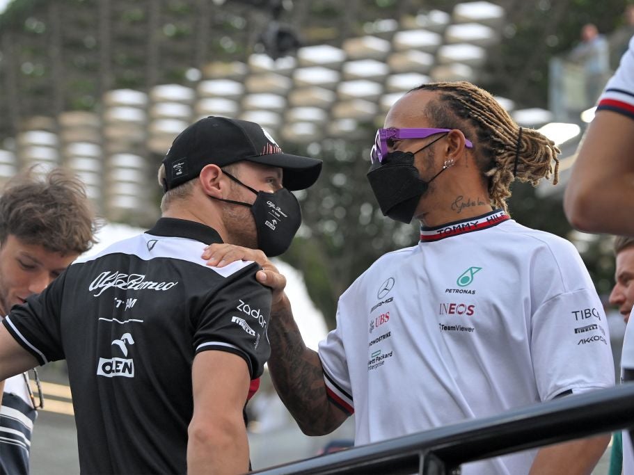 Bottas and Hamilton remain friends despite parting ways last year