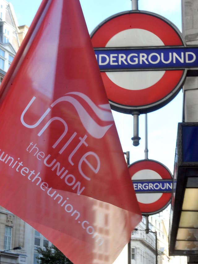 The Unite union has confirmed one of its employees is under investigation by the police (Ian Nicholson/PA)