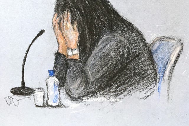 A mother accused of killing her child shouted at his stepfather to “tell the truth” while being questioned in court over her role in his death (Elizabeth Cook/PA)
