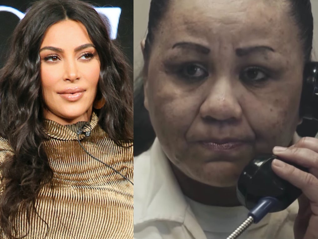 Kim Kardashian (left) has joined calls to stop the planned execution of Melissa Lucio (right)