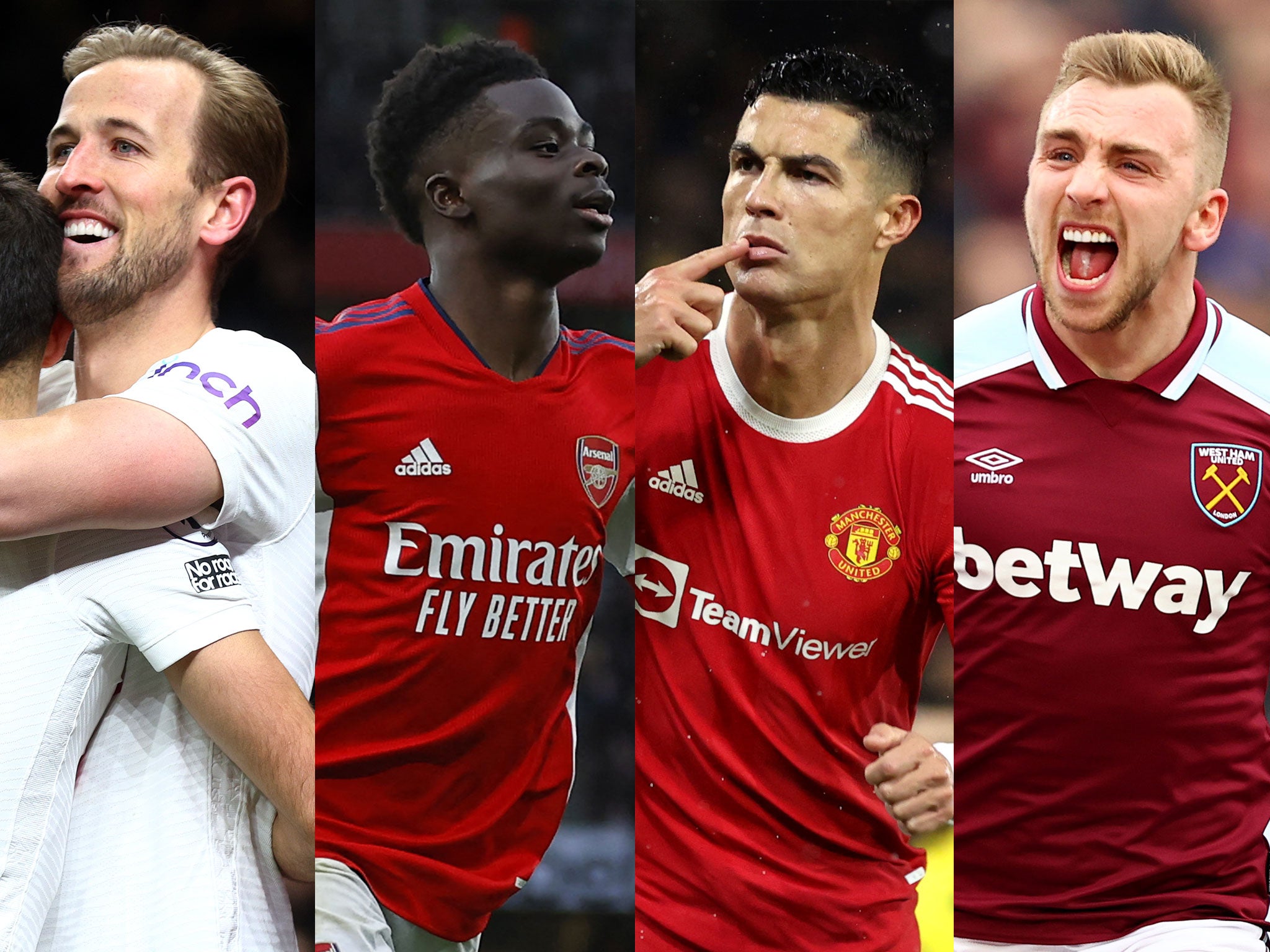 Tottenham, Arsenal, Manchester United and West Ham are battling for a top-four finish