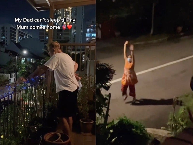 Woman shares video of her father waiting up for her mother to return home