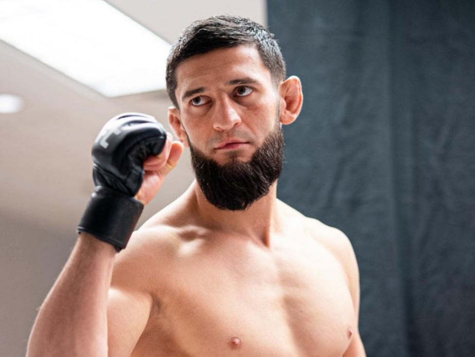 Russian-born Swede Khamzat Chimaev is 10-0 with 10 finishes