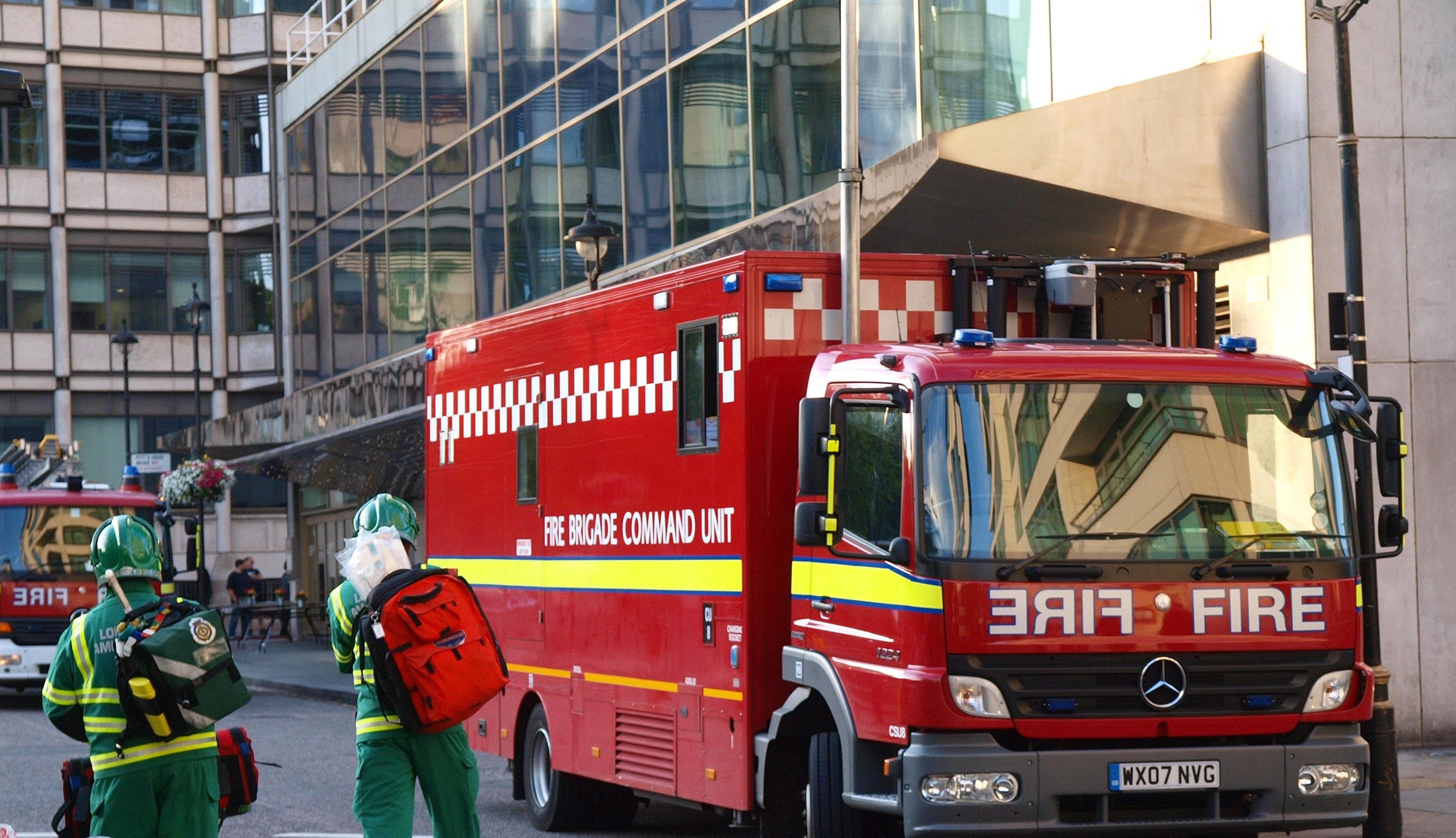 The London Fire Brigade attended the scene of a health club due to a ‘chemical incident’ (Max Nash/PA)