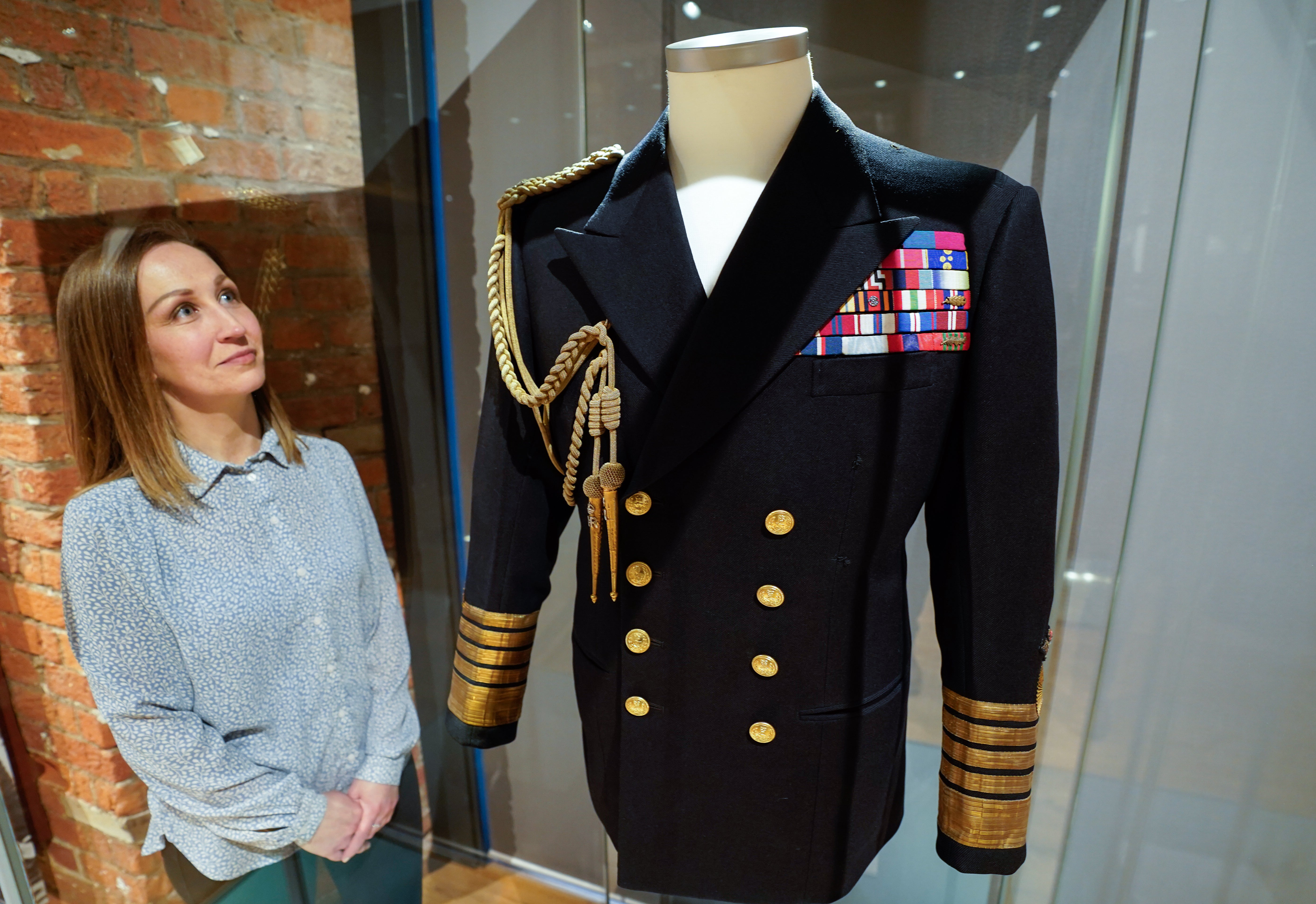 Philip’s naval uniform is going on display on Saturday (Andrew Matthews/PA)