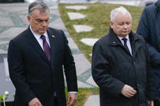 Poland's Kaczynski unusually bashes right-wing ally Orban