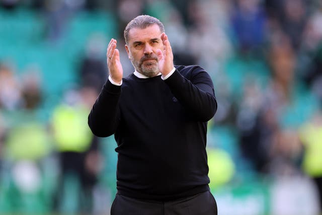 Celtic manager Ange Postecoglou insisted his side are focused on what they need to do (Steve Welsh/PA)