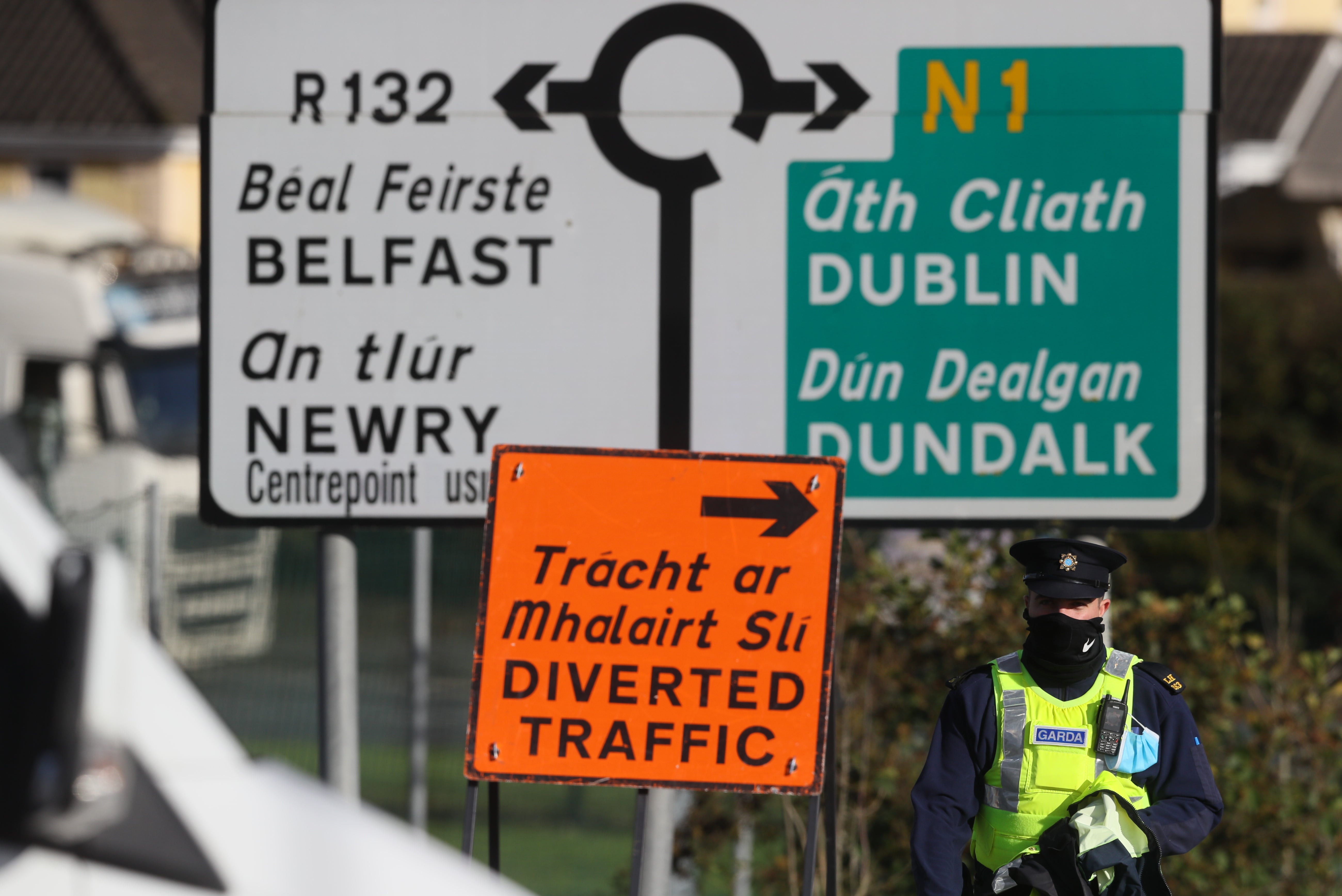 The border crossing between Northern Ireland and the Republic of Ireland (PA)
