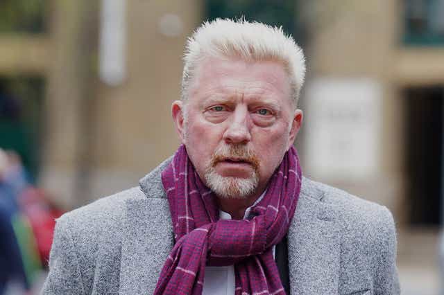 Boris Becker was found guilty of four charges relating to his 2017 bankruptcy at Southwark Crown Court (Stefan Rousseau/PA)