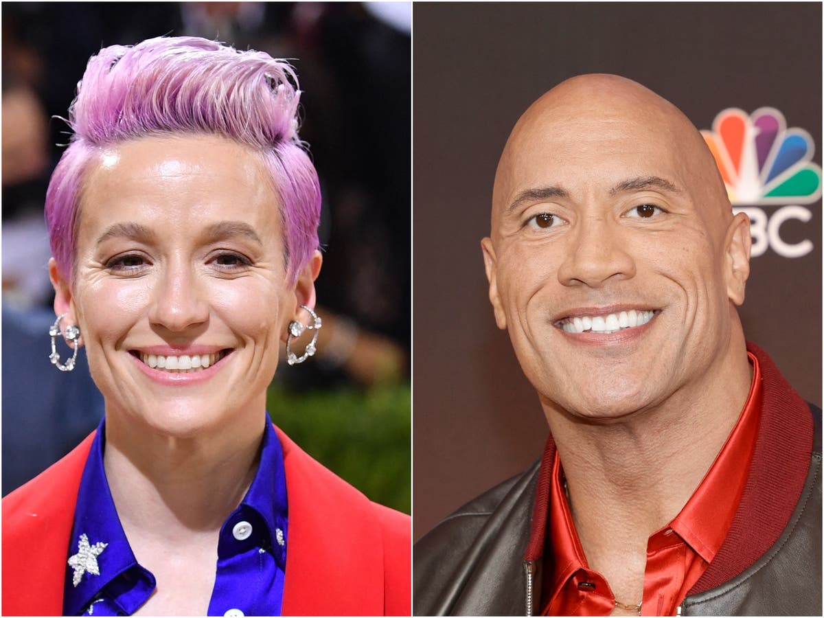Dwayne Johnson threatened with legal action by Megan Rapinoe over new XFL logo